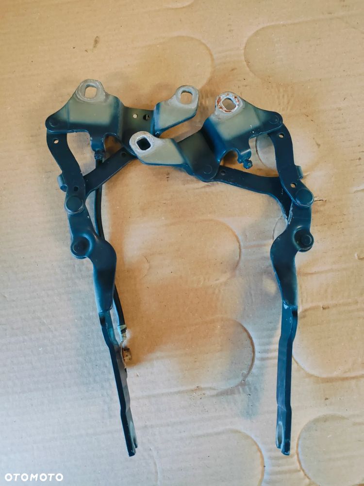 BMW E90 E91 LIFT ZAWIASY MASKI MONTEGOBLAU METALLIC SCHWARZ - 6