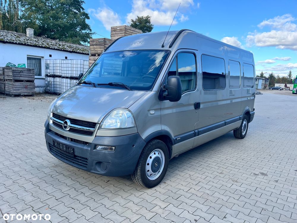 Opel Movano / L3H2 / Master / 2.5 D / 145 KM / brygadówka / doka / 6 osób / klima / WEBASTO / z Niemiec / Super stan - 7