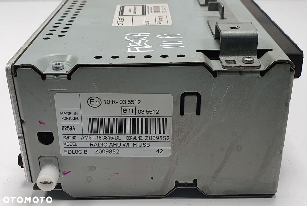 RADIO RADIOODTWARZACZ CD FORD FIESTA MK7 VII AM5T-18C815-DL - 3