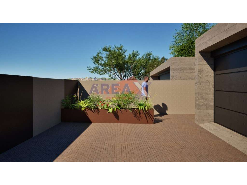 Moradia geminada T4, de arquitetura contemporânea - Grande imagem: 4/19