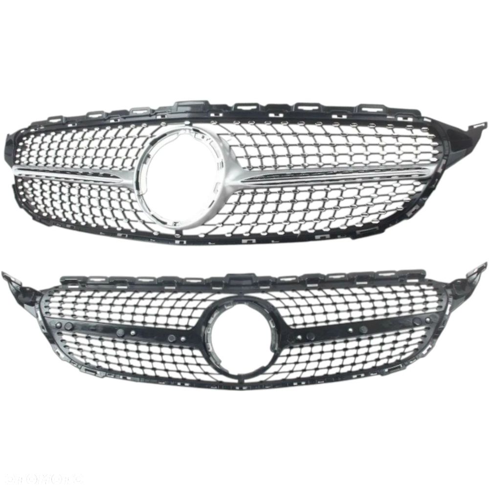 GRILL ATRAPA PRZÓD CHŁODNICY DIAMOND CHROM MERCEDES C W205 LIFT 2019-2021 - 2