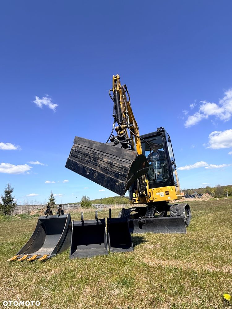 Caterpillar Minikoparka Cat 302.7 3xłyżki Skarpowa hydrL\P dodatkowe linie hydrauliczne szybkozłącze Gąsienice jak Nowe WIDŁY WIERTNICA za dopłatą - 28