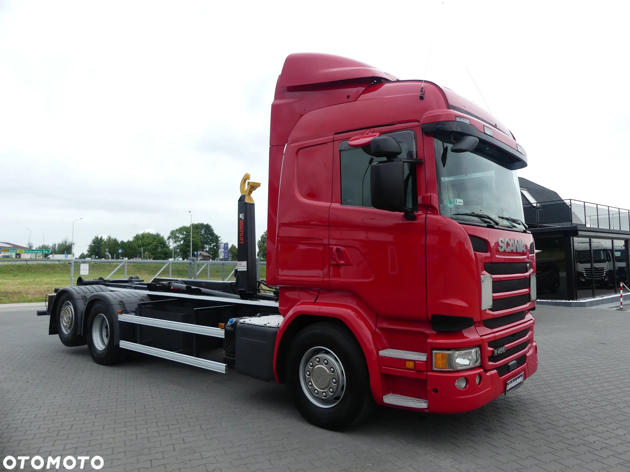 Scania R 490 / 6x2 / HAKOWIEC / HIAB MULTILIFT / RETARDER / EURO 6 / - 12