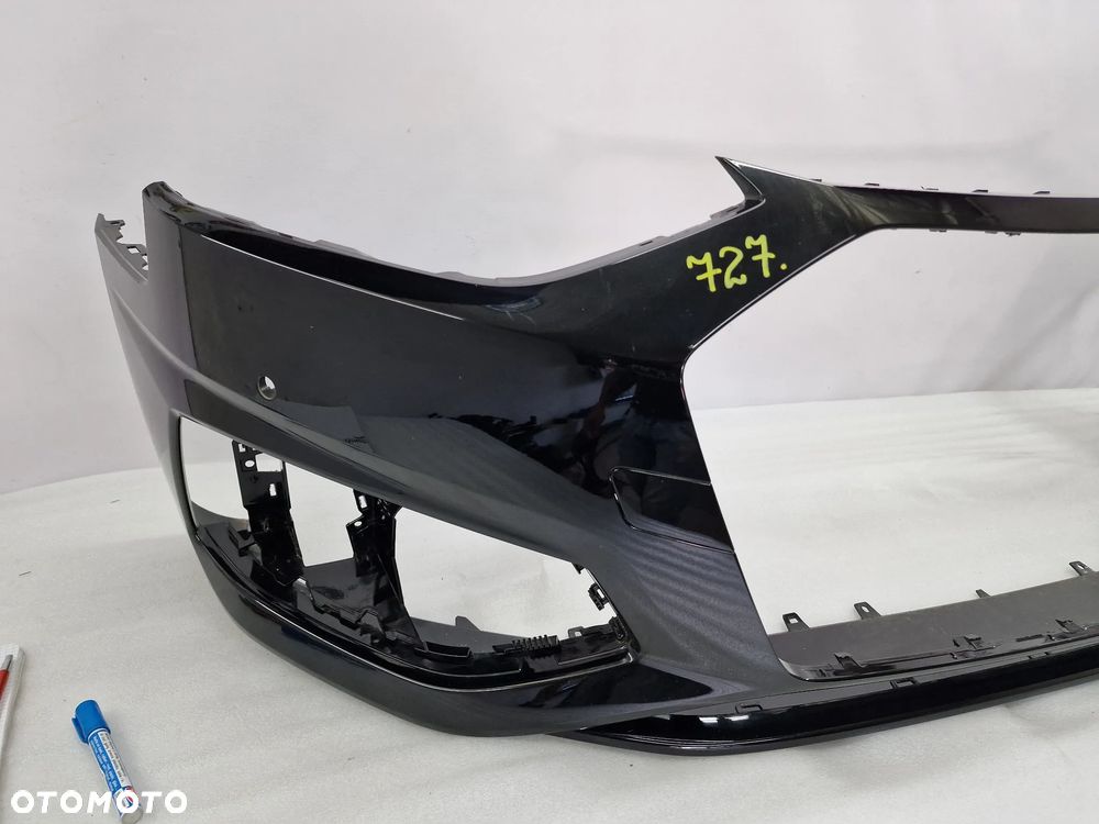 AUDI A4 B9 LIFT 8W0 19- ZDERZAK PRZEDNI PRZÓD OPCJA NA 6X PDC , ŁADNY , CZARNY METALIK , NR 8W0807437AH / 8W0807437AJ / 8W0807437AK / 8W0807437AL / 8W0807437AM / 8W0807437AN , NR AUKCJI NZ727 - 7