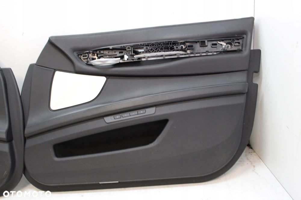 BMW 7 F01 F02 760LI INIVIDUAL BANG OLUFSEN BOCZEK BOCZKI SKÓRA CZARNA 4SZT - 6