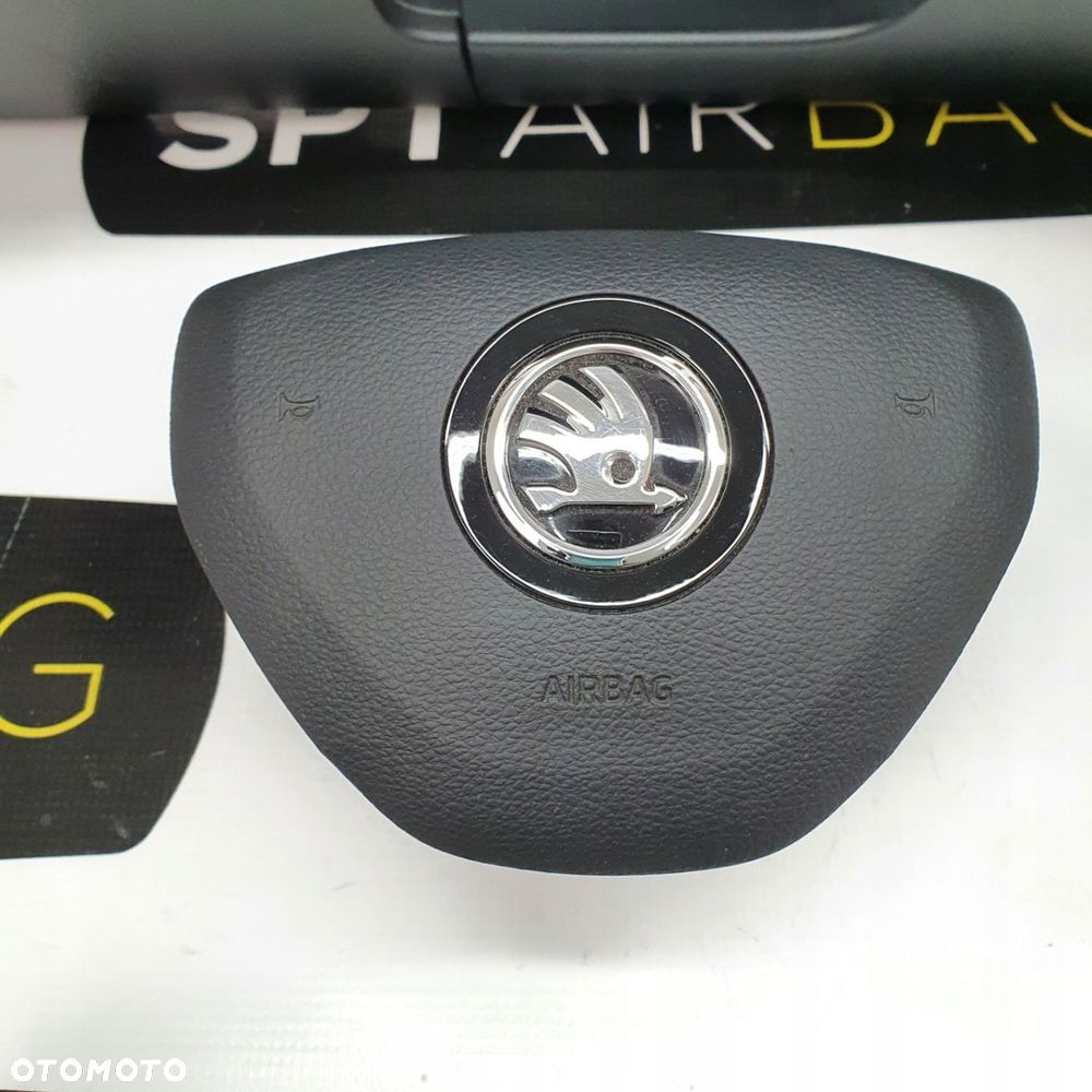 SKODA SUPERB 3 III DESKA ROZDZIELCZA KONSOLA KOKPIT PULPIT PODUSZKI AIRBAG AIR BAG PASY KIT SET - 6