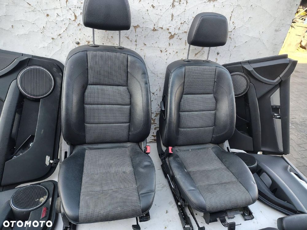 FOTEL FOTELE BOCZKI PÓŁSKÓRA KOMPLET MERCEDES KLASA C W204 SEDAN EUROPA - 4