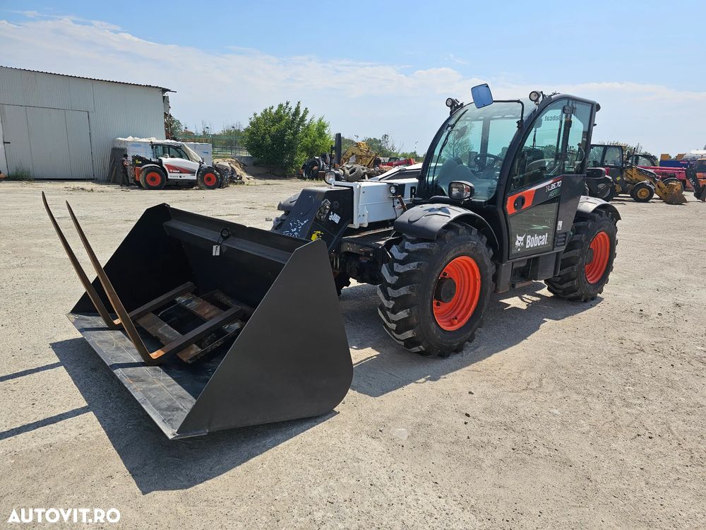 Bomag TL35.70 cu cupa si furci incarcator telescopic manitou merlo dieci cat jcb - 2