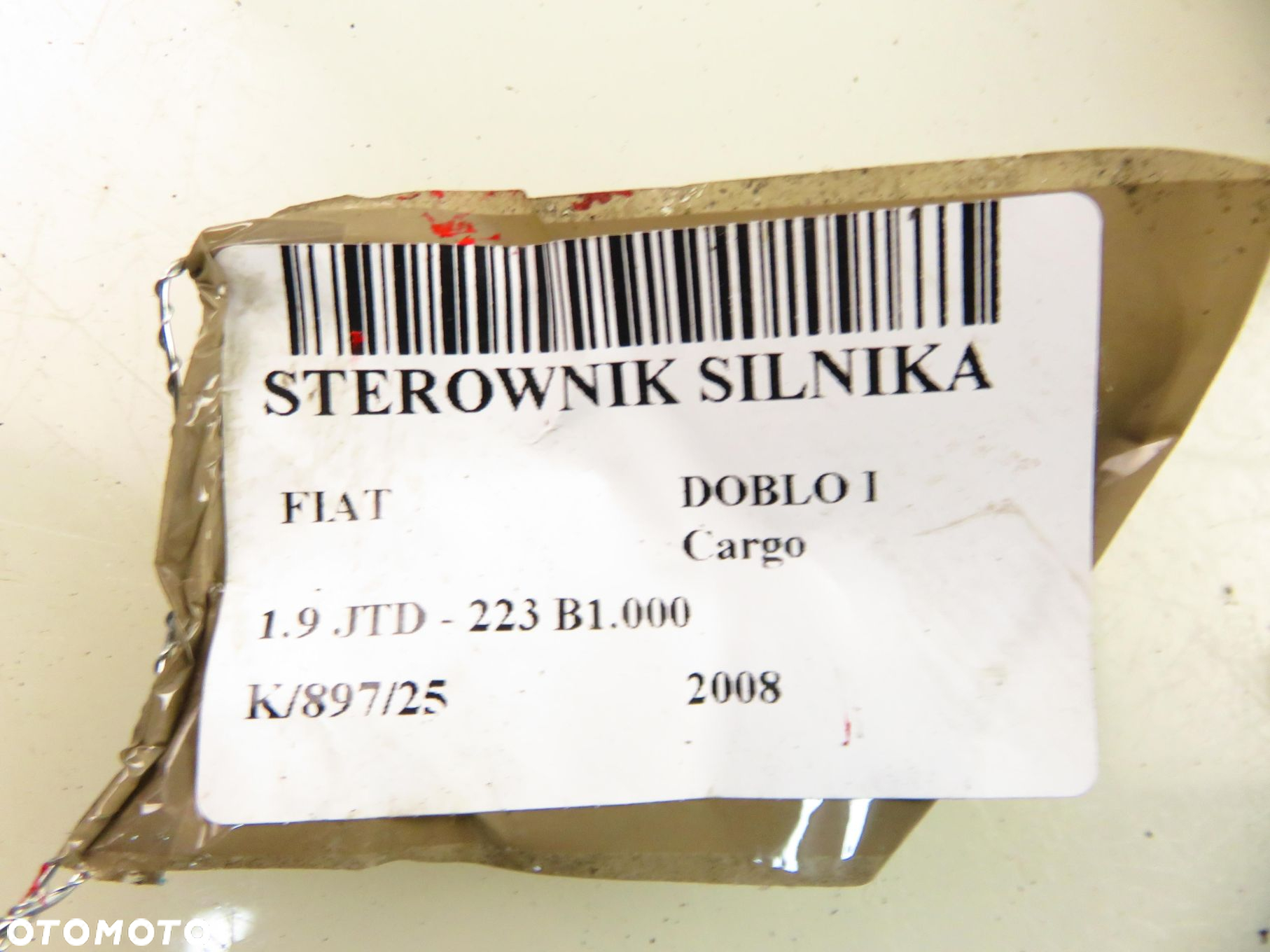 STEROWNIK FIAT DOBLO I Cargo 1.9 JTD 105 - 223 B1.000 51798819 0281012865 - 2