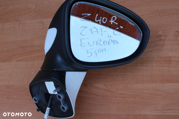 LUSTERKO ZEWNĘTRZNE PRAWE OPEL ZAFIRA C 40R 5 PINÓW EUROPA