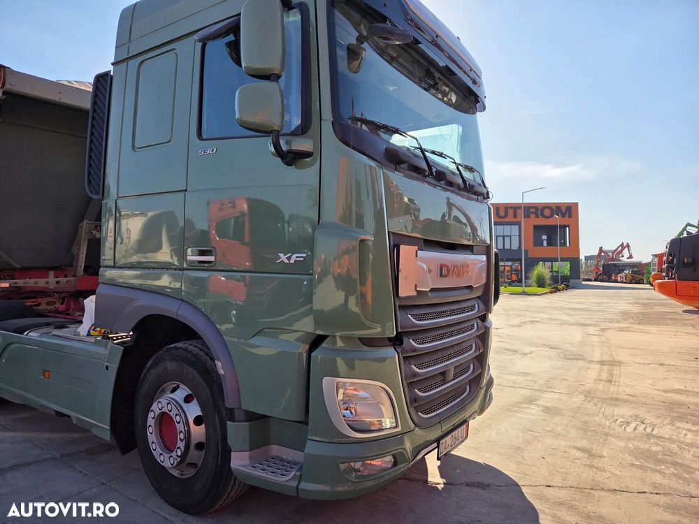 DAF XF530, 2018, 601.155km, KIT BASCULARE, AUTOMATA+INTARDER 6 trepte, FRIGIDER, XENON, Fuste laterale, Jante Aluminiu, Anv 315/80R22,5 80% OK, Goarne, girofaruri, rulat doar in GERMANIA, leasing 3 ani-rata leasing 3400 lei, CIV, PROMOTIE 22900 EUR+tva - 4