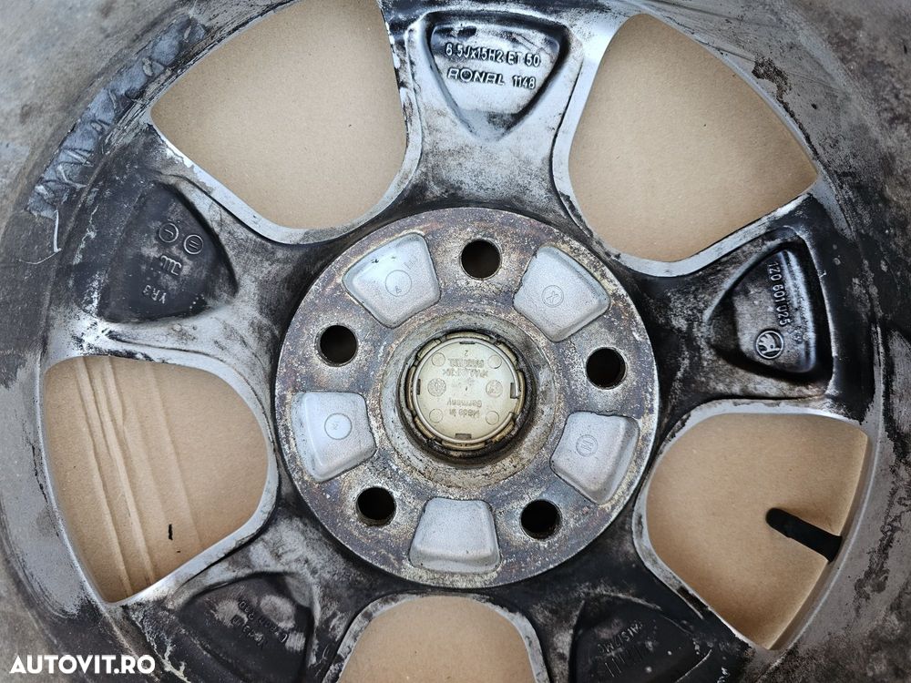 Jante Aliaj 15” 5x112-VwPassat/Golf5,SkodaOctavia,AudiA4/A3,SeatAltea - 8
