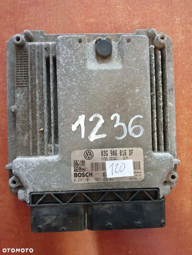 KOMPUTER STEROWNIK SILNIKA 03G906016DF VW GOLF V TOURAN - 1