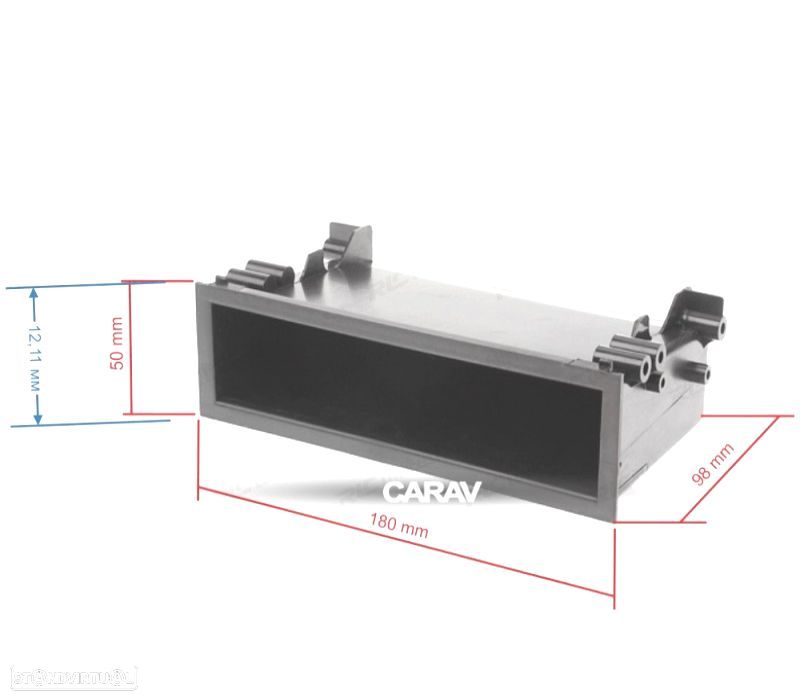 CAIXA ARMAZENAMENTO RADIO 1-DIN UNIVERSAL 180*50*98 MM - 2