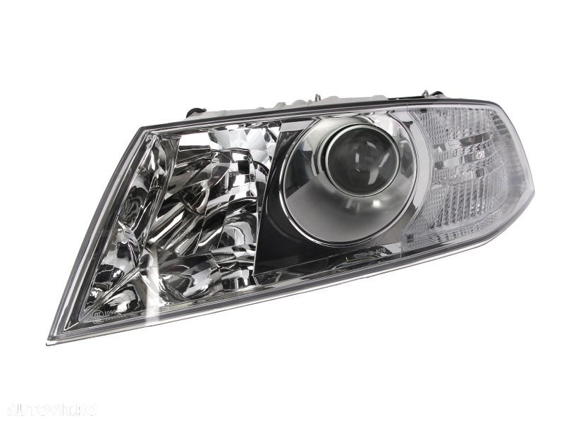 Far Skoda Octavia Ii/Tour 2 1z3/1z5, 06.2004-02.2008 Electric, tip bec H1+H7, omologare ECE, cu motoras, cu lentila Xenon look, 1E1941018D; 1Z1941018D; 1Z1941018Q; 1Z2941017D; HL7005V, Dreapta, marca Depo - 1