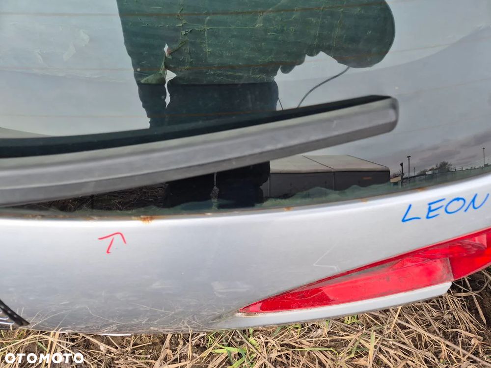 SEAT LEON II DRZWI / KLAPA / BŁOTNIK / ZDERZAK 05-12r CZARNY / SREBRNY - 4