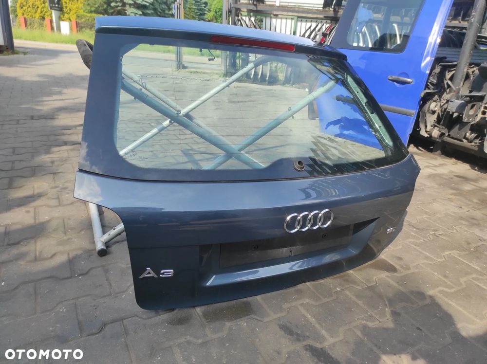KLAPA BAGAŻNIKA SZYBA TYLNA AUDI A3 8P LIFT 3 DRZWI SZARA WYSYŁKA !!! - 3