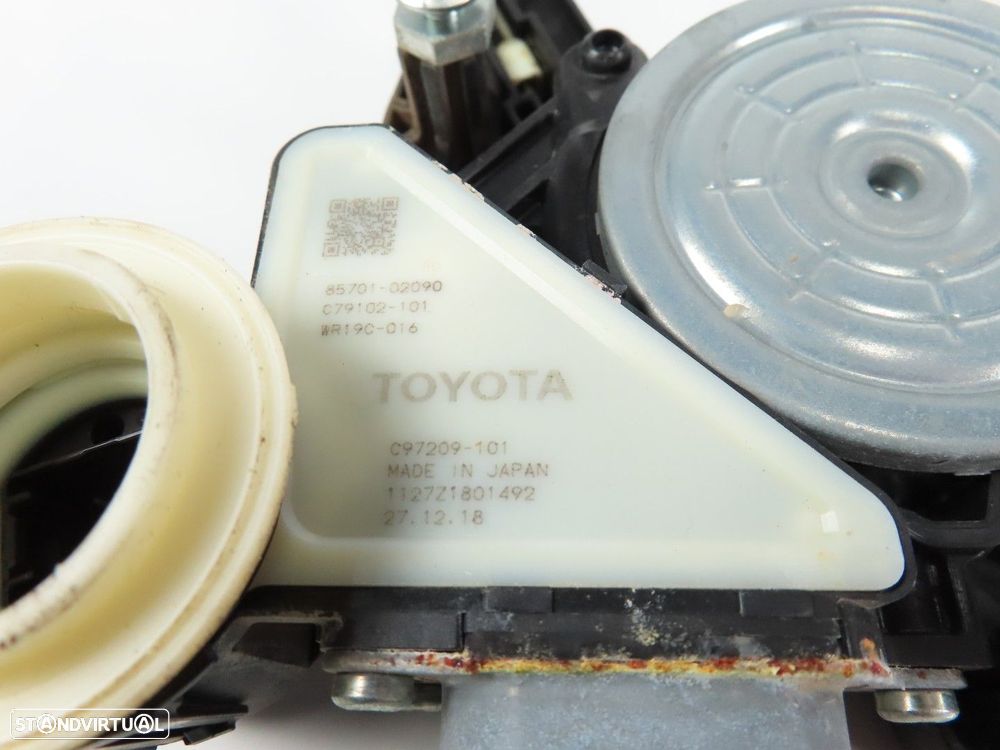 Elevador da Porta com Motor Esquerdo/Frente Seminovo/ Original TOYOTA COROLLA Es... - 5
