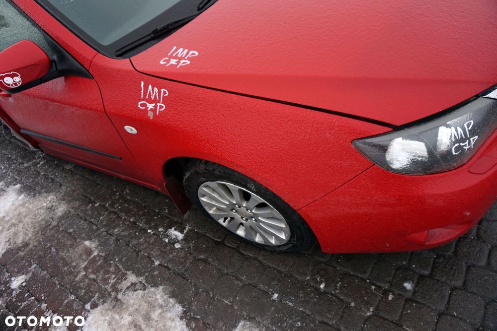 MASKA ZDERZAK BŁOTNIKI LAMPY IMPREZA III GH C7P XENON SPRYSKI SUBARU 2007-2011 CZERWONY PRZÓD KOMPLETNY - 16