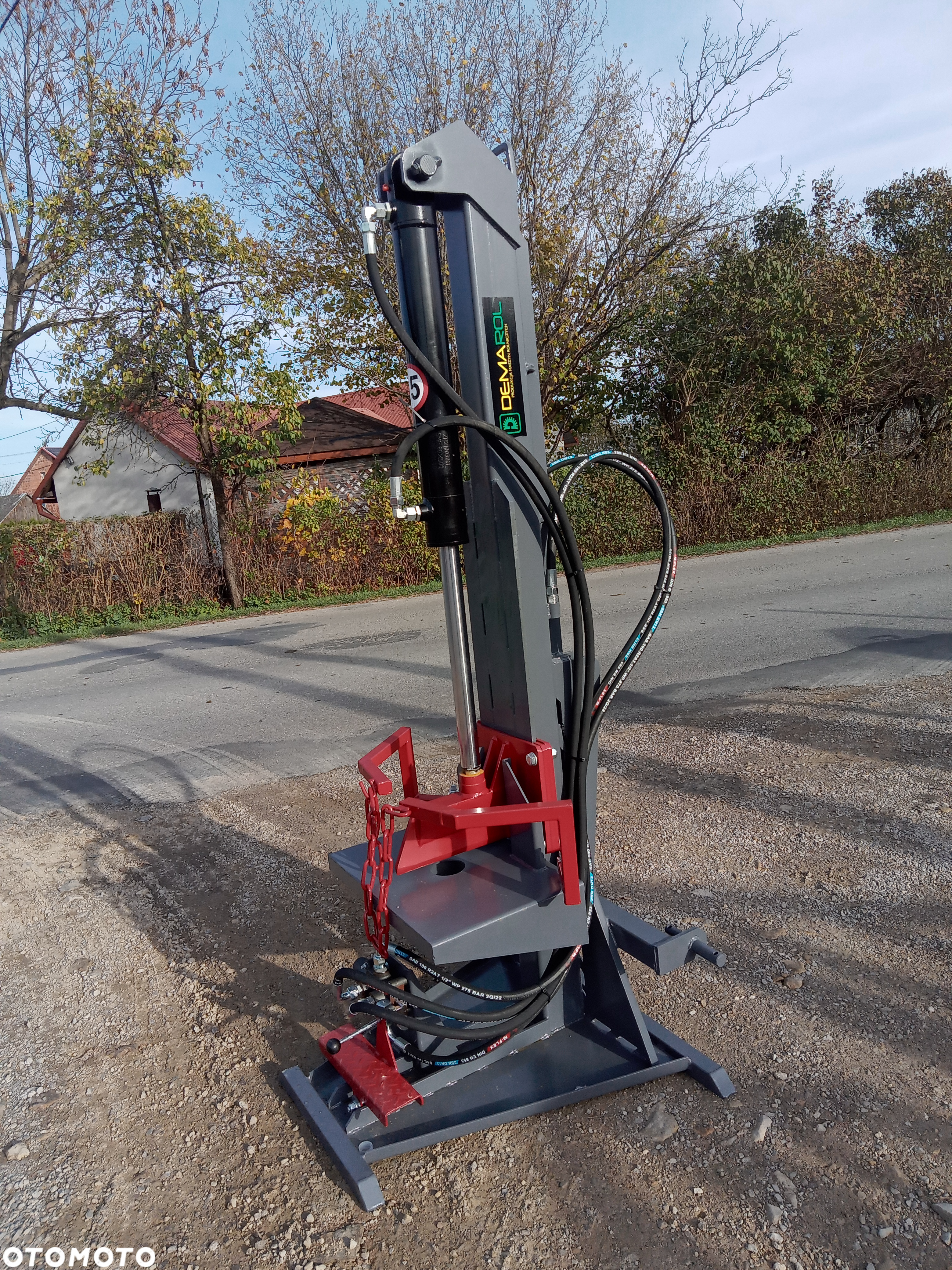 OD RĘKI Łuparka do drewna HYDRAULICZNA/ łupak drzewa PIONOWY Demarol - 6