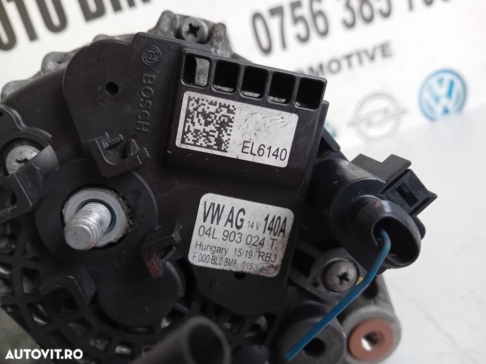 Alternator Vw Passat B8 Arteon Tiguan Seat Ateca Leon Skoda Octavia 4 2.0 Tdi Euro 6 Cod 04L903024T - 7
