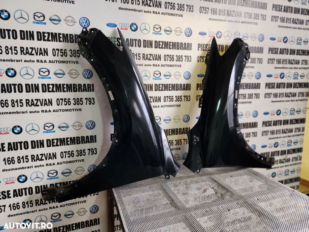 Aripi Aripa Stanga Dreapta Mazda CX5 An 2013-2014-2015-2016-2017 Originale Complete Cu Suporti Dezm - 1