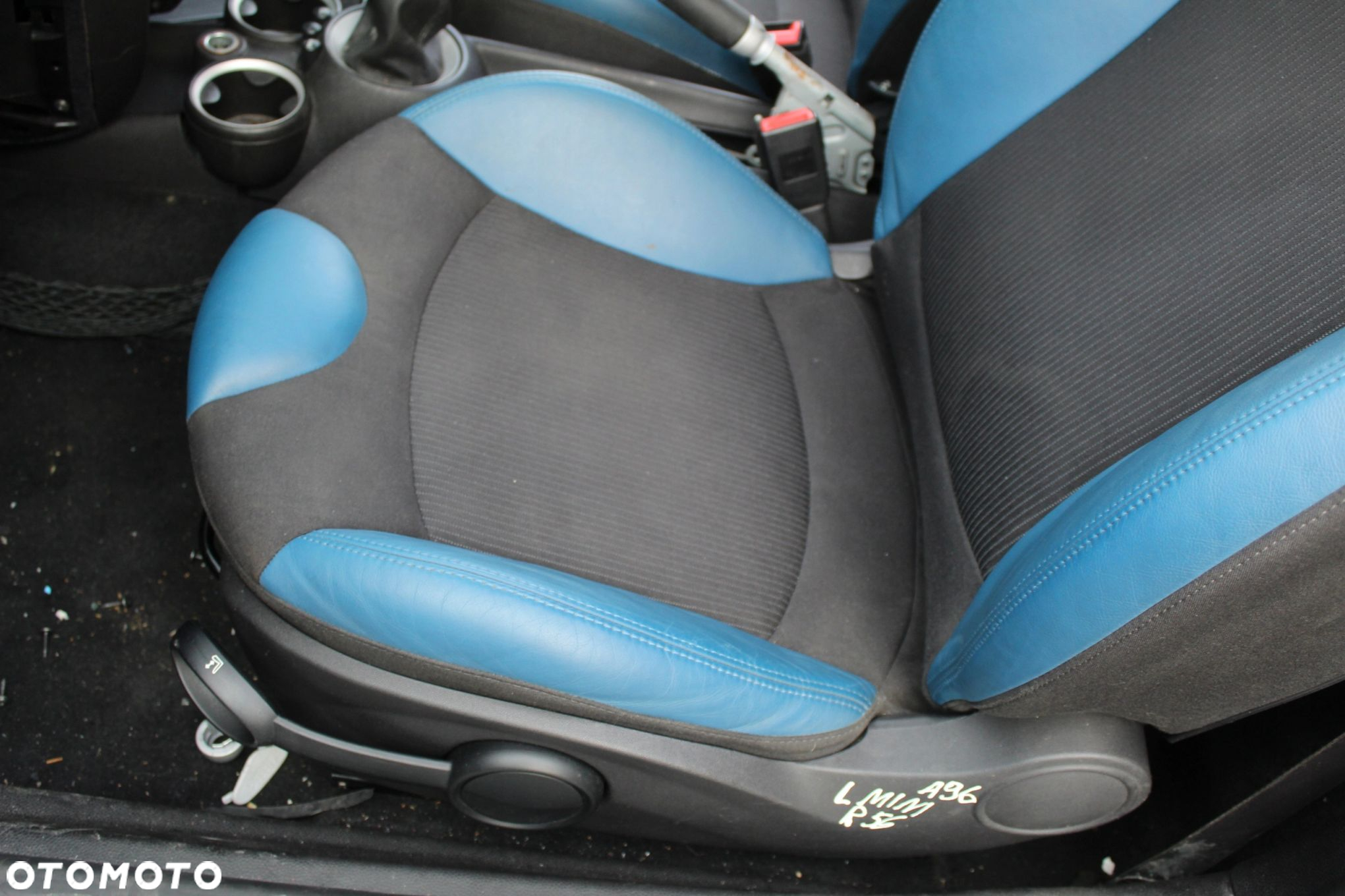 FOTELE KANAPA BOCZKI MINI R56 PÓŁ SKÓRA WORKS - 5