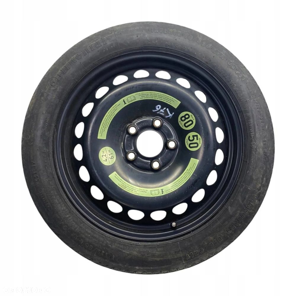 KOŁO DOJAZDOWE MERCEDES CLK W209 C-KLASA W203 125/80R17 2044000402 - 1