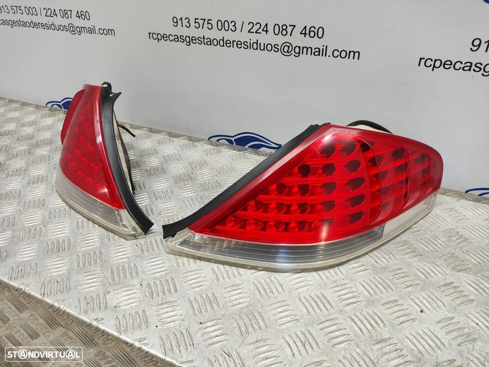 Farolim LED Tras Traseiro Esquerdo Direito Original BMW Serie 6 LCI E63 Coupe E64 Cabrio 6911892 6911891 2003 - 2010 - 9