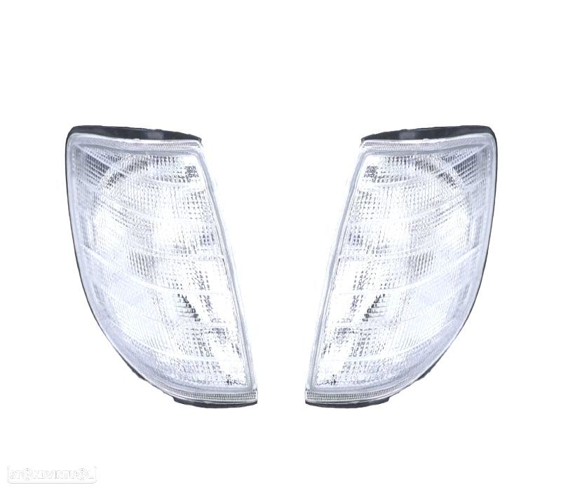 PISCAS FRONTAIS PARA MERCEDES CLASE S W140 93-98 BRANCO - 1