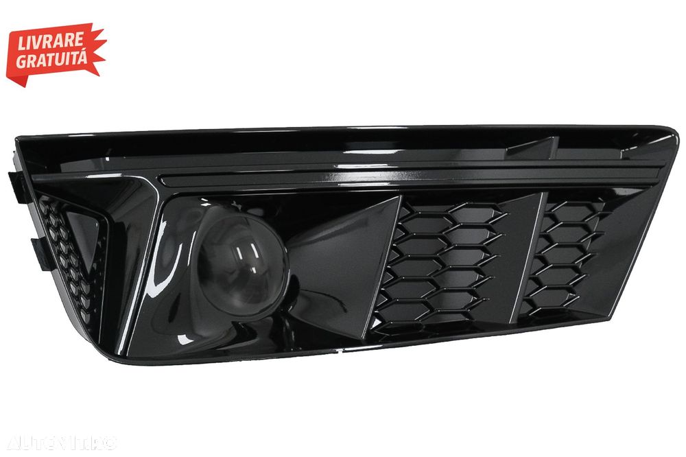 Grile Laterale Audi A4 B9 Sedan Avant (2016-2018) RS4 Design Negru- livrare gratuita - 4