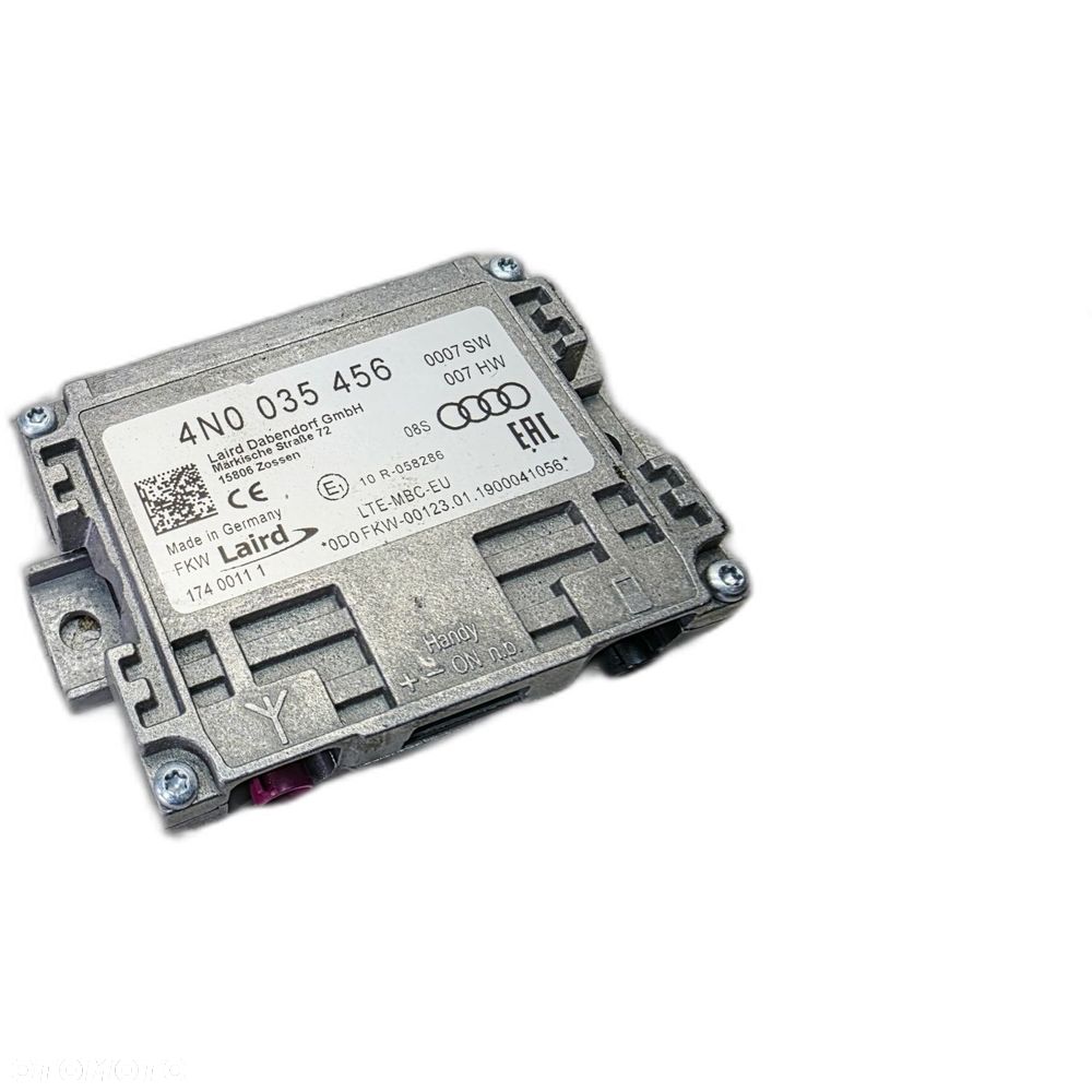 MODUŁ ANTENOWY WZMACNIACZ SYGNAŁU TELEFONU AUDI A6 C8 4N0035456 - 1