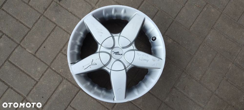 FELGI ALUMNIOWE WOLF 4x108 7Jx15 CALI ET40 INTRA fi 63,3 FORD ESCORT SIERA FOCUS FIESTA KOMPLET 4 SZTUKI - 2