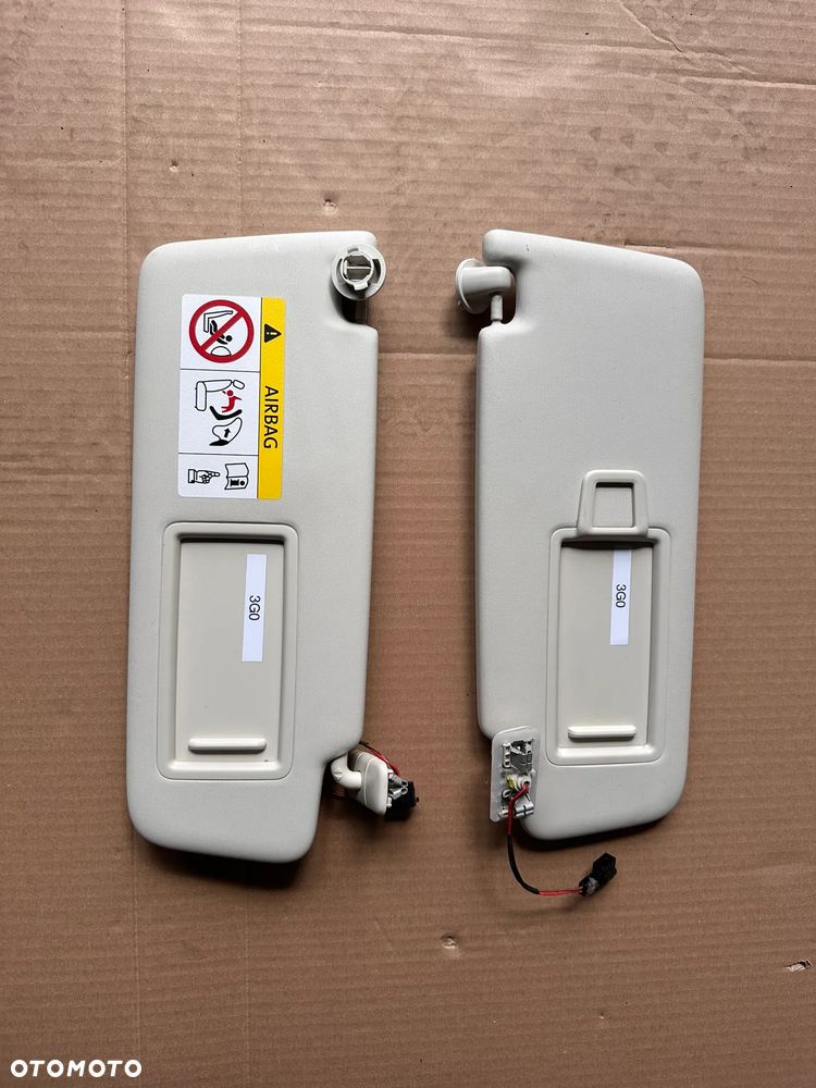 Osłona przeciwsłoneczna, słonecznik prawy lewy  VW Passat B8 3G0807552M 3G0807551D - 1