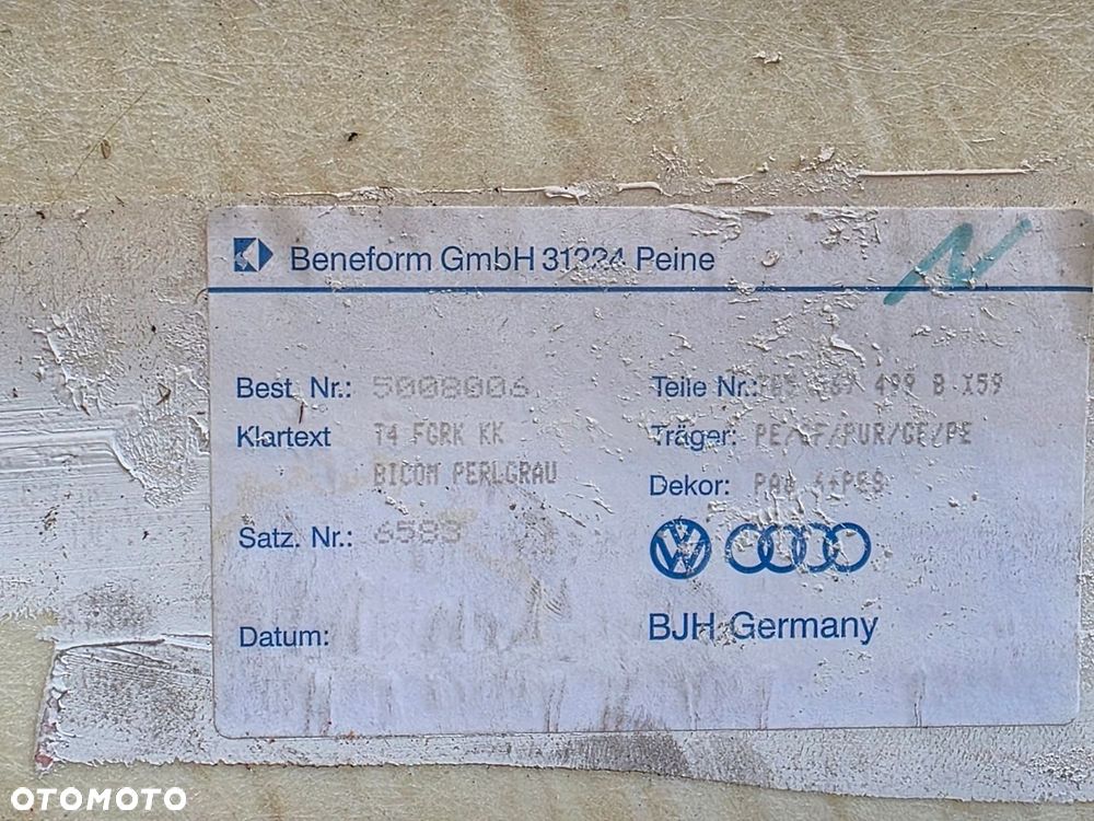 VW T4 CARAVELLE MULTIVAN PODSUFITKA TYŁ TYLNA KRÓTKA NAWIEWY 1 - 6