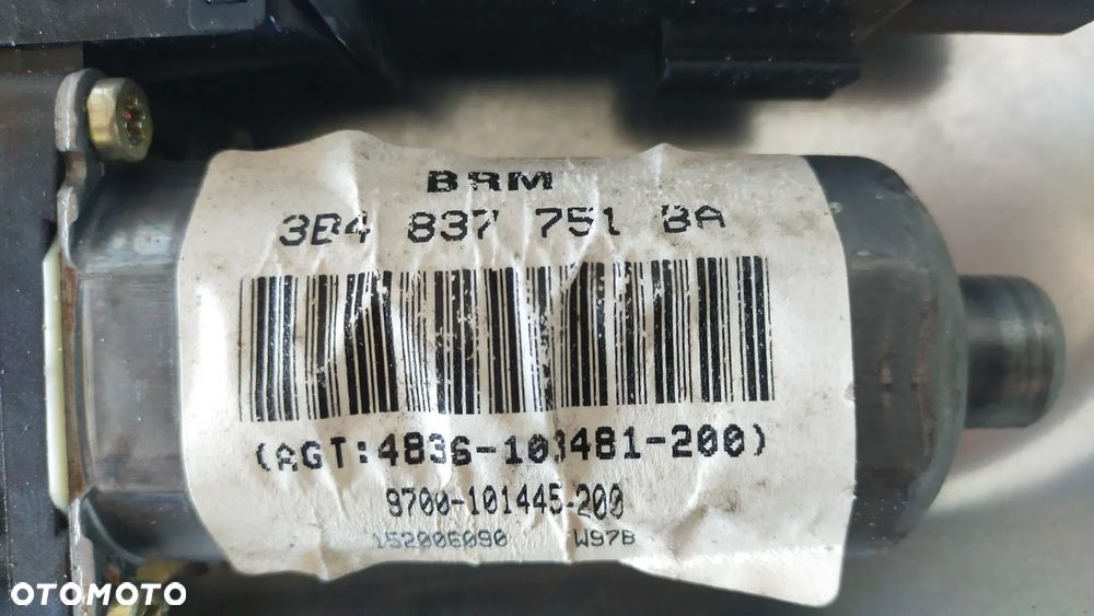 Vw Passat B5 silniczek podnośnik mechanizm szyby PRAWY TYŁ - 3