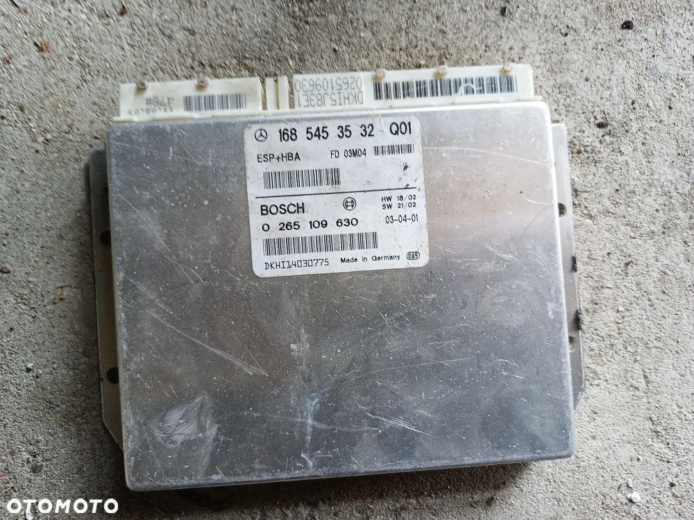 KOMPUTSER ESP MERCEDES W168 A KLASA 1.4 1685453532 0265109630 - 1