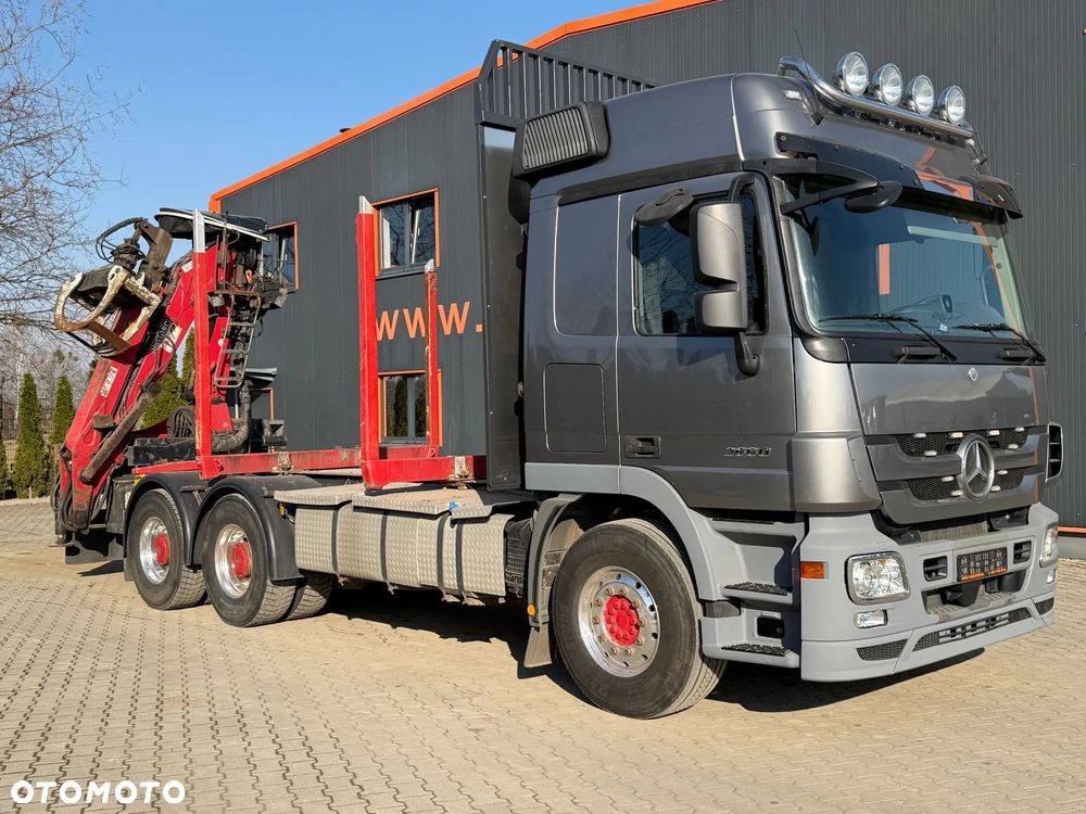 Mercedes-Benz ACTROS 2660 6x4 EURO5 POJAZD DO DREWNA Z HDS PENZ 10Z8 - 3