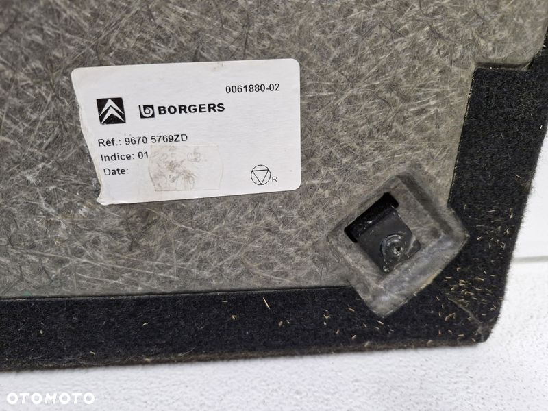 CITROEN C3 PICASSO PODŁOGA WYKŁADZINA BAGAŻNIKA 96705769ZD - 11