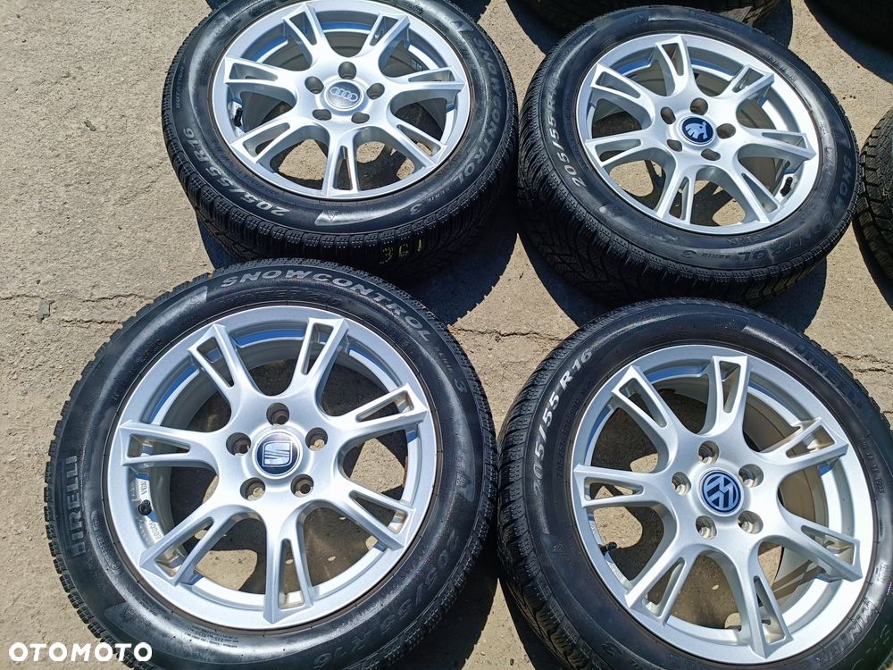 5x112 Felgi Aluminiowe Alufelgi 16 Koła Zimowe Zima VW GOLF 5 6 7 TOURAN SHARAN CADDY JETTA PASSAT B5 B6 B7 AUDI A4 B5 B6 B7 A6 C5 A3 8P 8V SEAT ALHAMBRA altea EXEO LEON TOLEDO SKODA OCTAVIA 2 3 SUPERB 5mm Legnica ALU-RAD 205/55 - 1