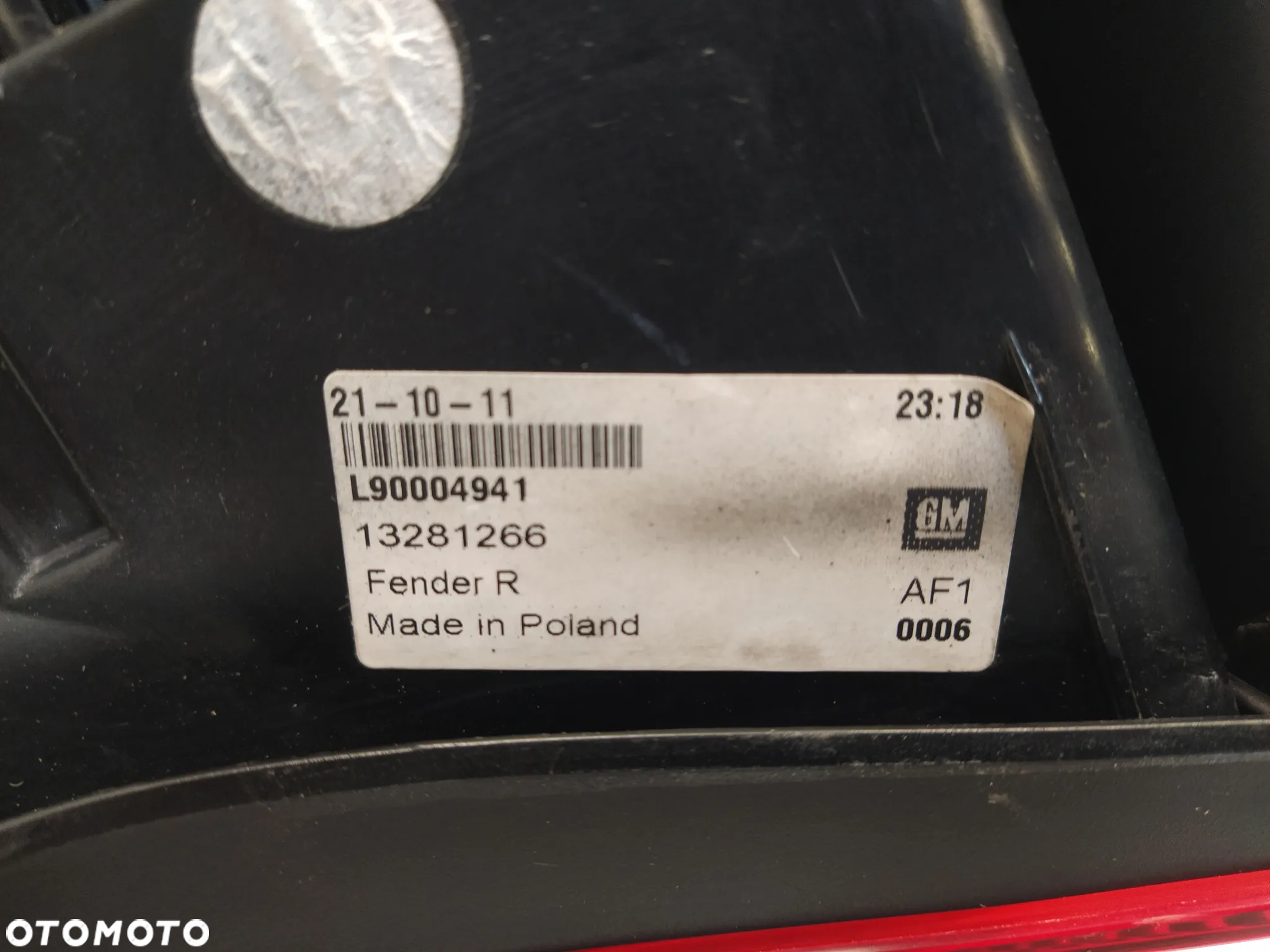 OPEL ASTRA J GTC OPC LAMPA TYŁ TYLNA PRAWA BŁOTNIKA EUROPA - 10