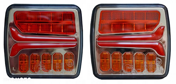 LAMPA TYLNA ZESPOLONA LED PRZYCZEPKA KPL.
