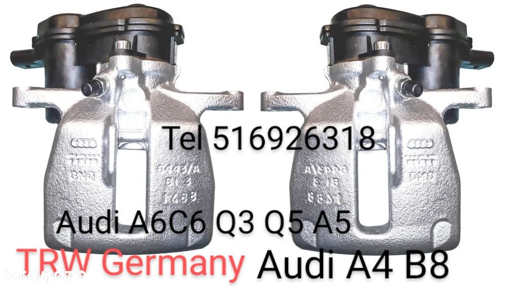 ZACISK HAMULCOWY VW PASSAT B5 B6 B7 B8 CC TIGUAN SHARAN ARTEON SEAT ALHAMBRA GOLF VII AUDI A6C6 C5 C7 A4 B8 A8 D3 D4,TT,Q3,Q5,A3,MAZDA CX5 CX7 CX9  BMW 5 F10 F11 VOLVO S60 V60 XC60 XC70 V70 HYUNDAI i40,i30,KONA TUCSON KIA SPORTAGE CEED, PROCEED OPTIMA LANCIA THESIS FORD MONDEO MK4,MK5,GALAXY S-MAX RENAULT SCENIC III MEGANE III ESPACE V TALISMAN SKODA Octavia III Superb III QUAD CF MOTO LIGIER X Too NOVA MICROCAR MC1 MC2 Cargo,IVECO Seat Leon III - 4
