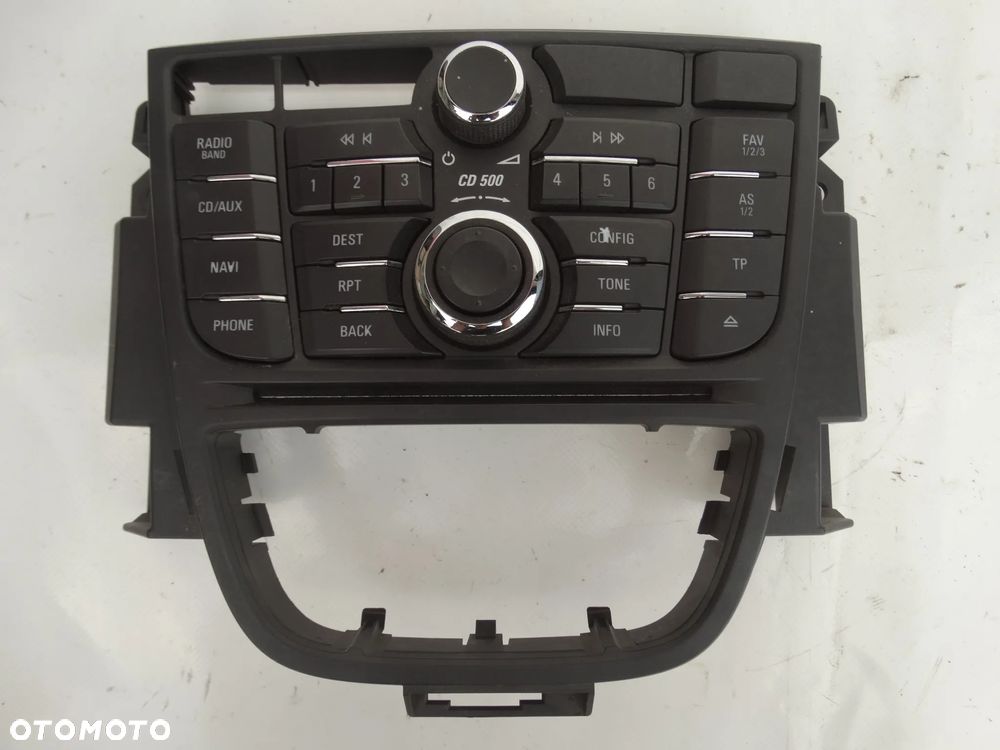 PANEL STEROWANIA PRZEŁĄCZNIK RADIA CD500 13346052 OPEL ASTRA J MERIVA B F-VAT - 1