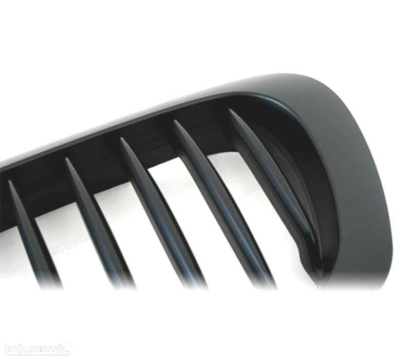 GRELHAS FRONTAIS BMW E46 COUPE 99-03 CABRIO 00-03 PRETO MATT - 3