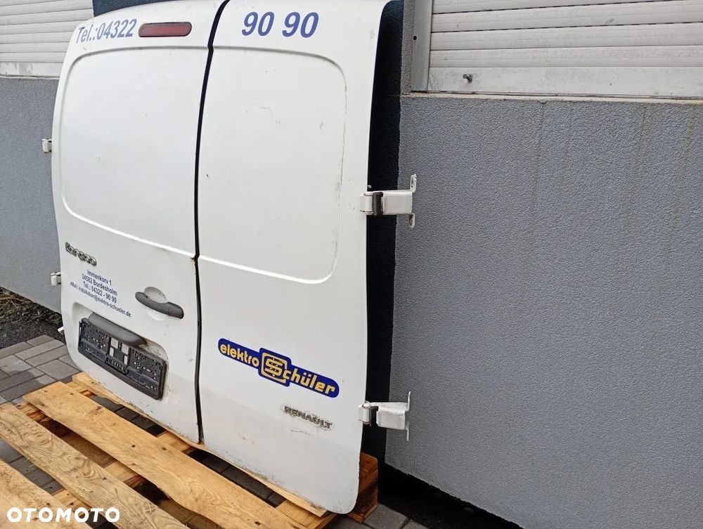 drzwi tylne prawe tył kompletne renault kangoo ii iii 2008-2021 białe - 5