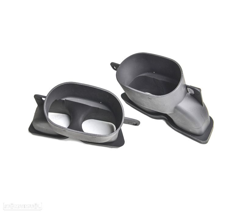 PONTEIRAS DE ESCAPE MERCEDES W205 C205 14-21 LOOK BRABUS PRETAS - 2