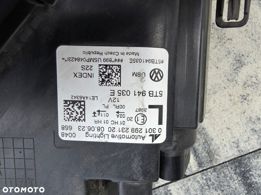 vw touran 2 ii 5tb lampa lewa przód full led basic led 5tb941035e - 9