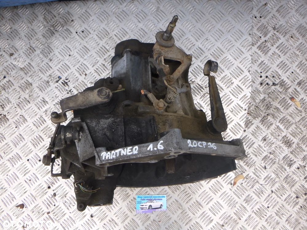 SKRZYNIA BIEGÓW PEUGEOT PARTNER I  1,6B  20CP36 - 1