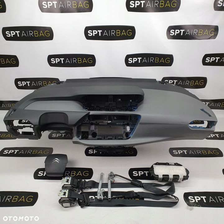 CITROEN C4 DESKA ROZDZIELCZA KONSOLA KOKPIT PULPIT PODUSZKI AIRBAG AIR BAG PASY KIT SET - 1